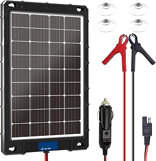 12V 20w Solar Battery Charger Pro - Built-in Intelligent MPPT Controller Waterproof for Car, Automotive Boat, and Marine RV Trailers - Solar Panel Trickle Charging Kit (SP-20W)
