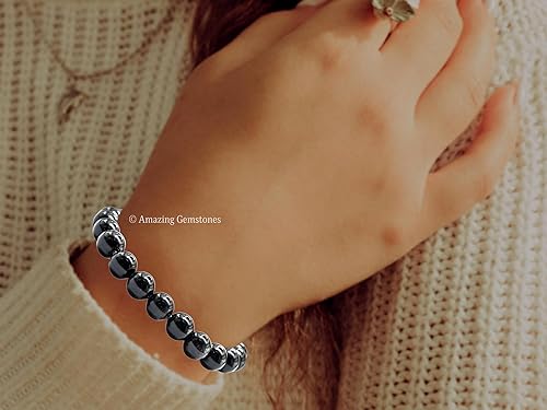 Miniatura 838 de Amazing Gemstone Pulsera de cristal para mujeres y hombres, pulsera de cristal curativo de protección, pulsera elástica con cuentas de piedras