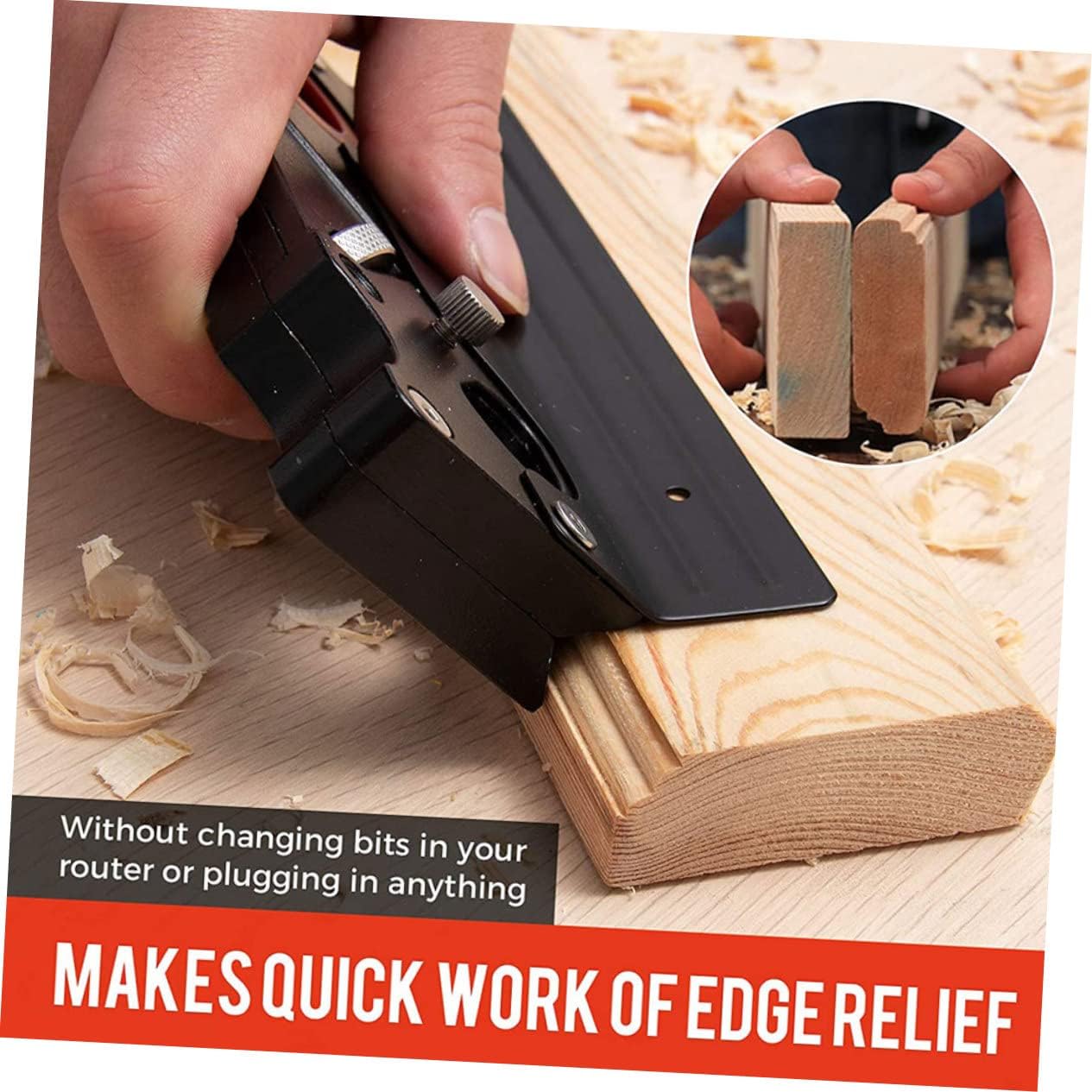 VILLCASE 1set Blade Set Manual Woodworking Planer Chamfer Plane Set Planing Hand Tool