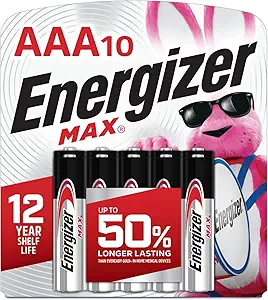 Energizer MAX AAA Alkaline Batteries (10-Pack)