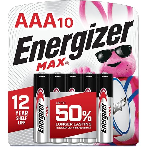 Energizer MAX AAA Batteries (10 Pack), Triple A Alkaline Batteries