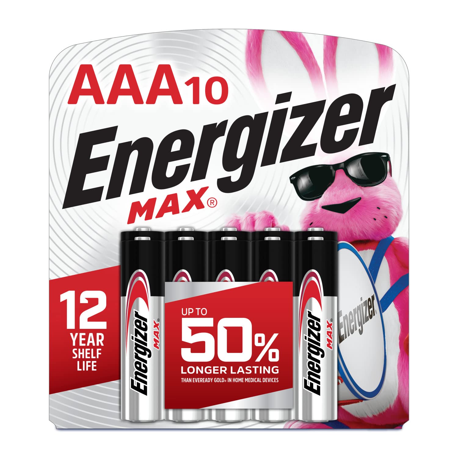 Energizer MAX AAA Batteries 10 Pack Triple A Alkaline Batteries