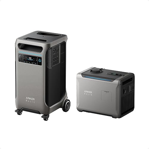 Anker SOLIX F3800 Portable Power Station and Smart Generator 5500, 3,840Wh