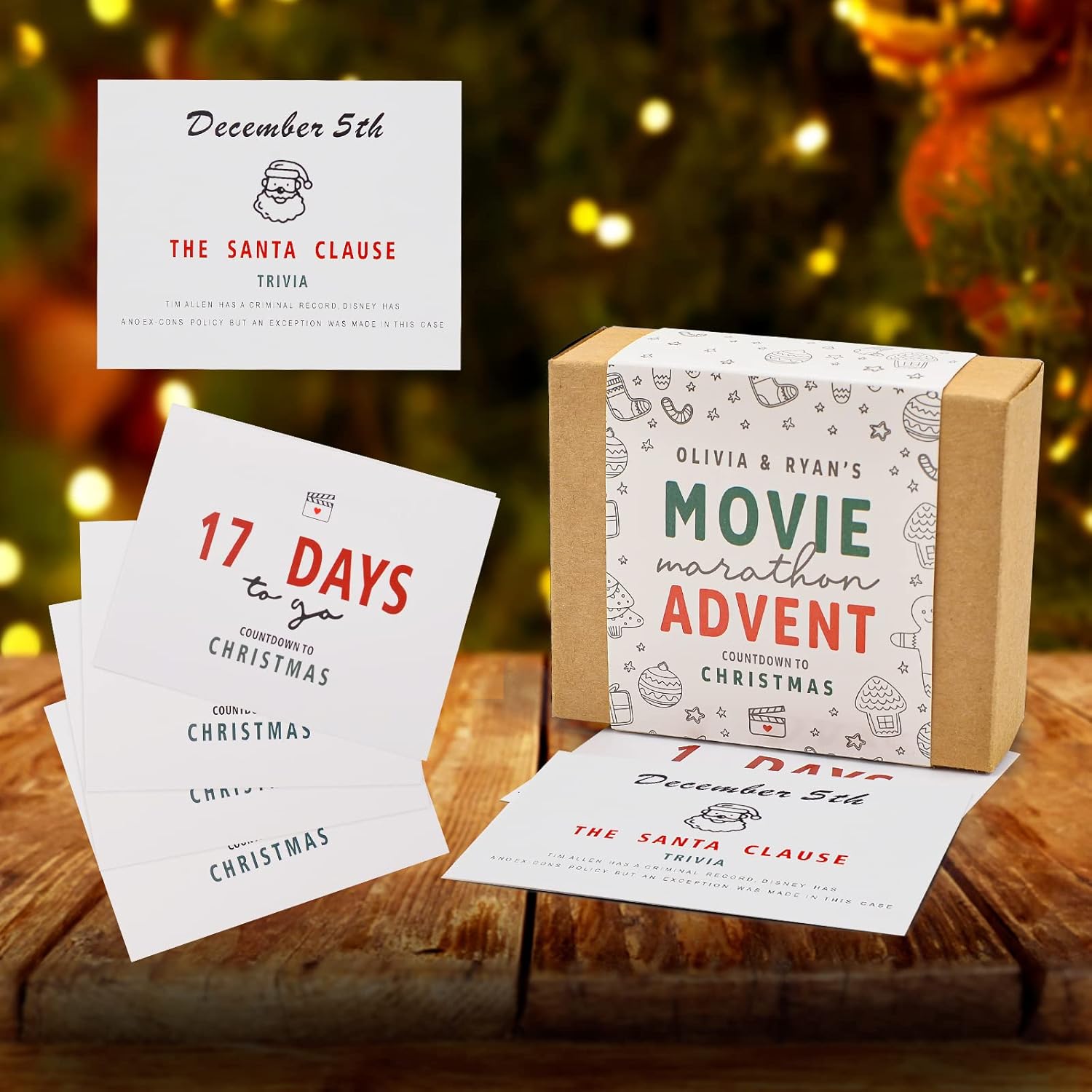 Christmas Advent Calendar 2022, 24Pcs Family Movie Advent Calendar,  Christmas Advent Calendar Card With Christmas Movie Names And Some Fun  Trivia, Gift For Kids Or Teens (Movie Pattern) : Amazon.co.uk: Books