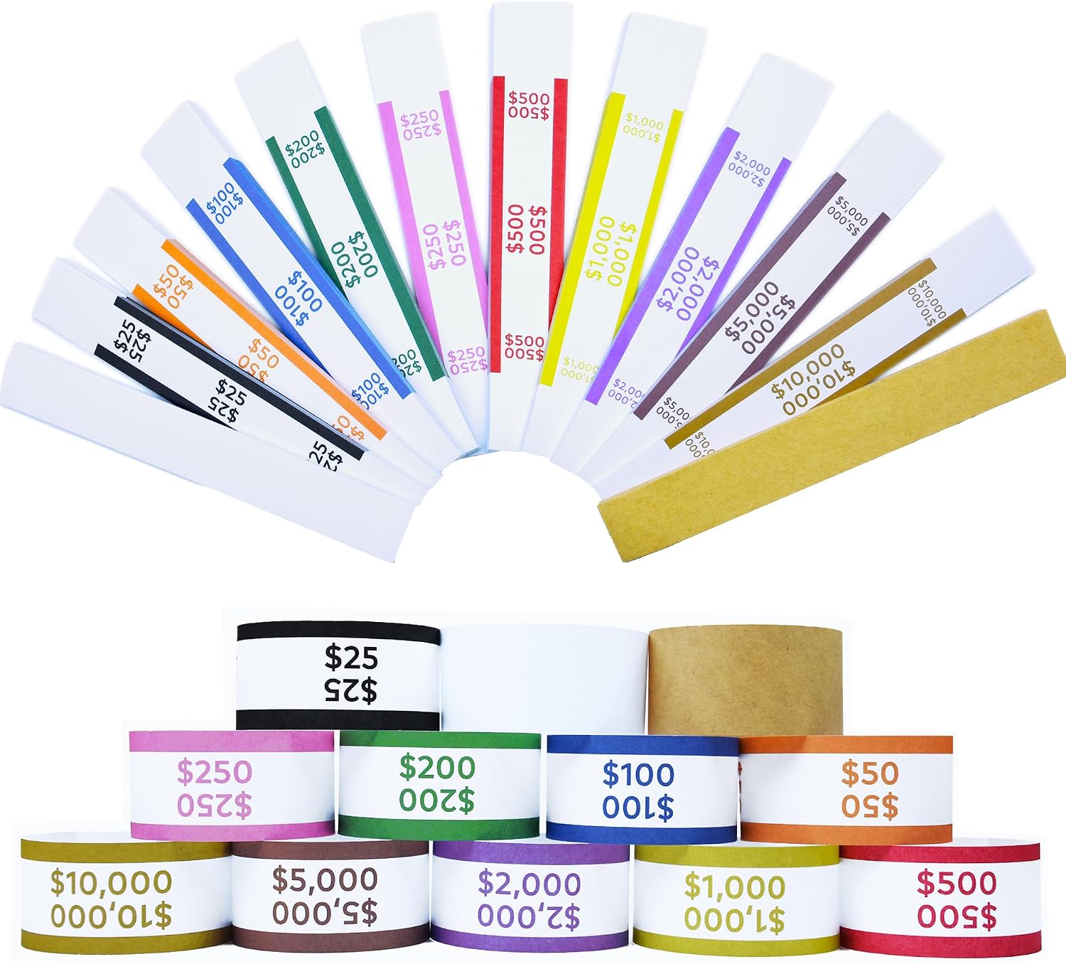 Money Wrapper Amazon.com : Homrelaxy 600pcs Money Bands for Cash - Self-Adhesive ...