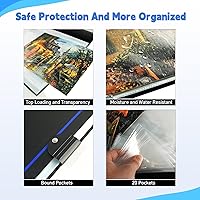 Vista 5 de ALL4JIG Extra Large Puzzle Binder – Space-Saving Storage Folder for 500–1000 Piece Puzzle Collection, Holds 20 Puzzles, HD Film Pockets, Birthday