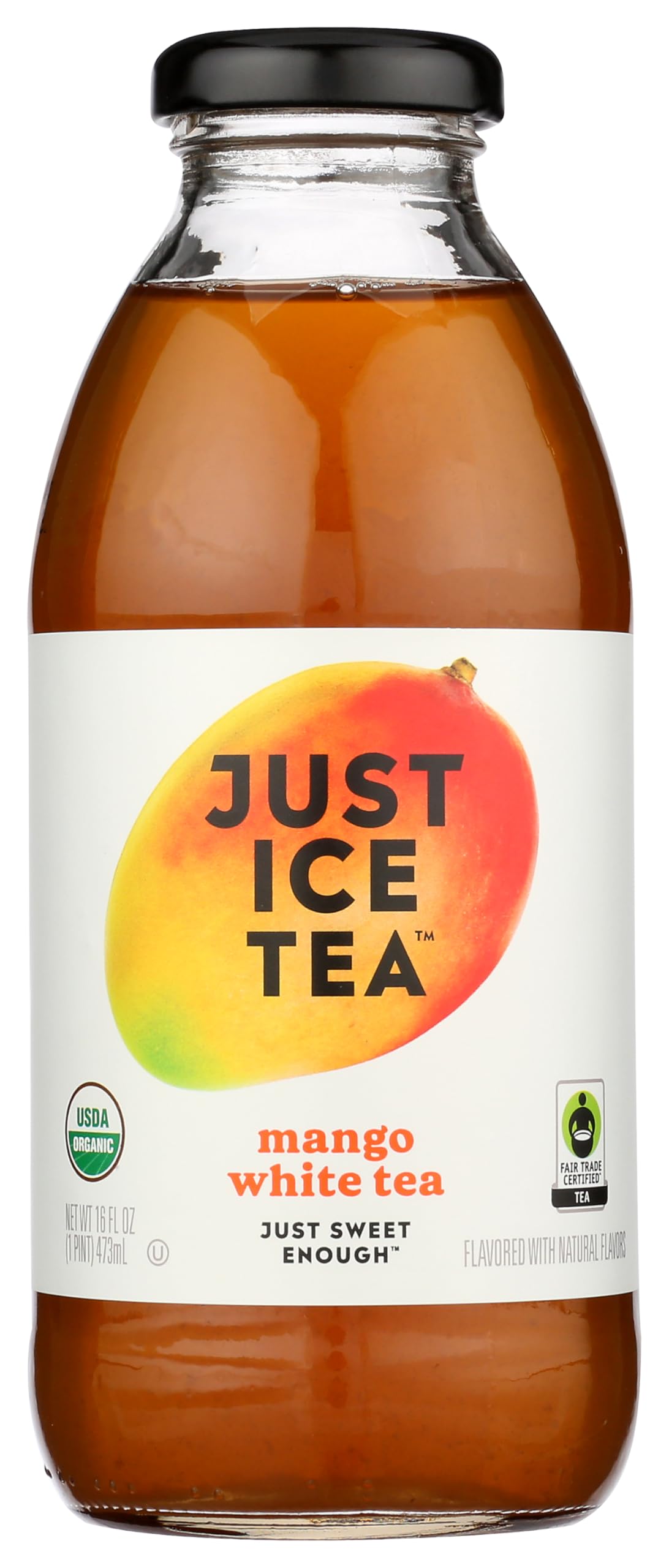 Just Ice Tea Organic Mango White Tea, 16 FZ