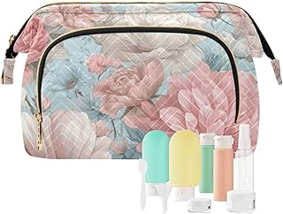 OTVEE Travel Makeup Bag Cosmetic Bag Blush Bl...