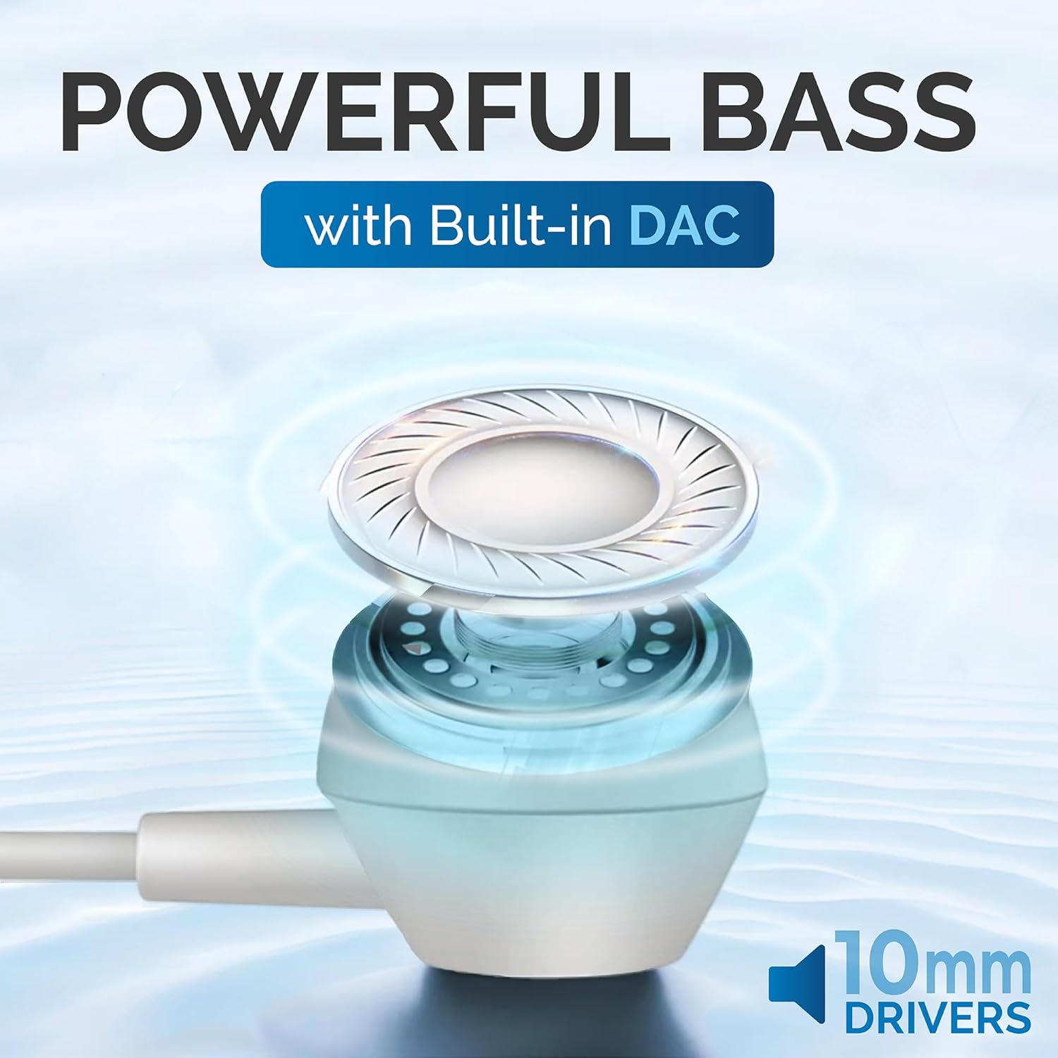 Philips USB C Earbuds Wired with Microphone, in Ear Type C Headphones with mic, Powerful Bass, Lightweight, USB-C Wired Earphones, 3-Button in-line Remote Ear Buds (White) image 3 of 8 B002KK83JI