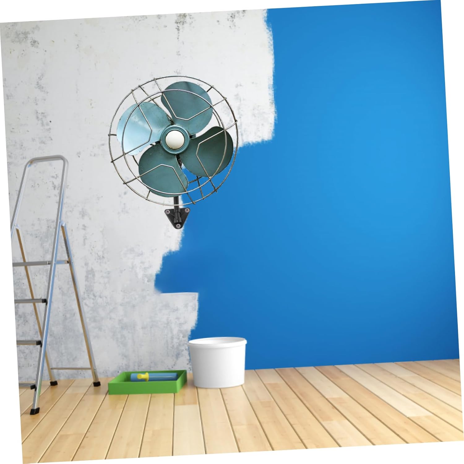 Fan Bracket Wall Mount Iron Construction Sturdy Fan Rack Replacement Easy Installation