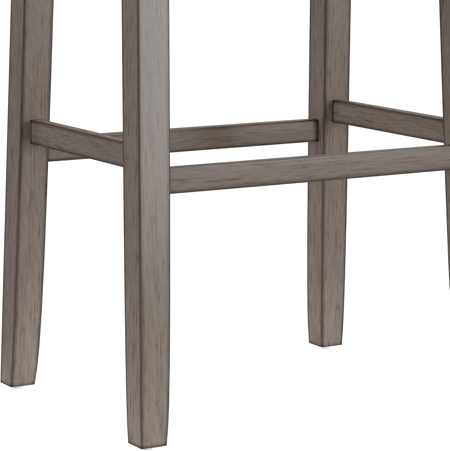 Hillsdale Furniture Fiddler Backless Saddle Bar Stool, Aged Gray