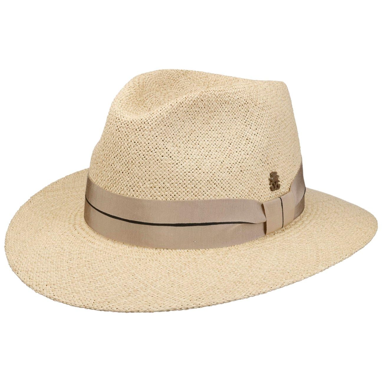 SOMBREROSHOP Andrew Sombrero Traveller de Paja Panama Cinta Multicolor Hecho en UE Hombre Primavera Verano