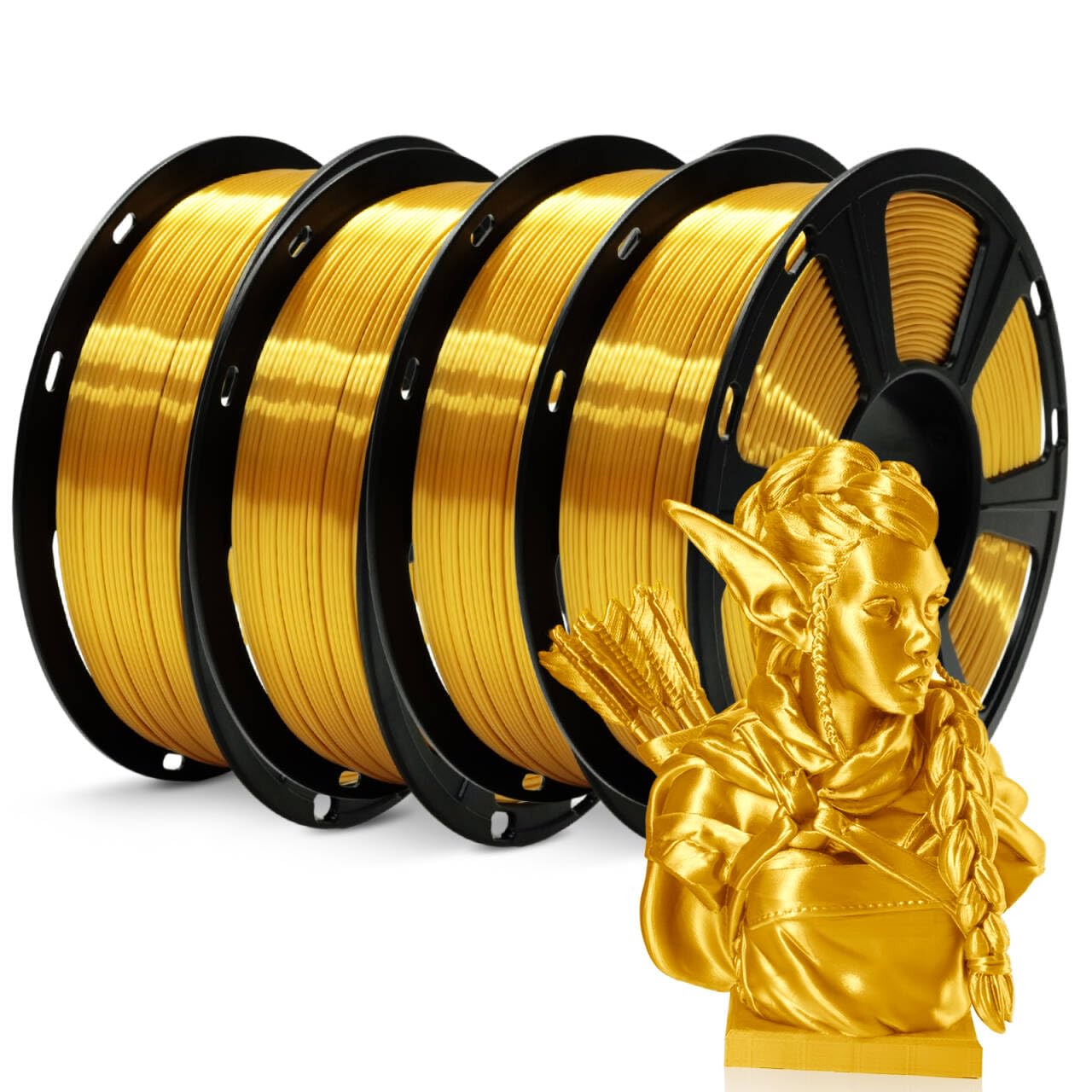 GIANTARM Silk Metallic Silver PLA Filament - Premium 3D Printing -19