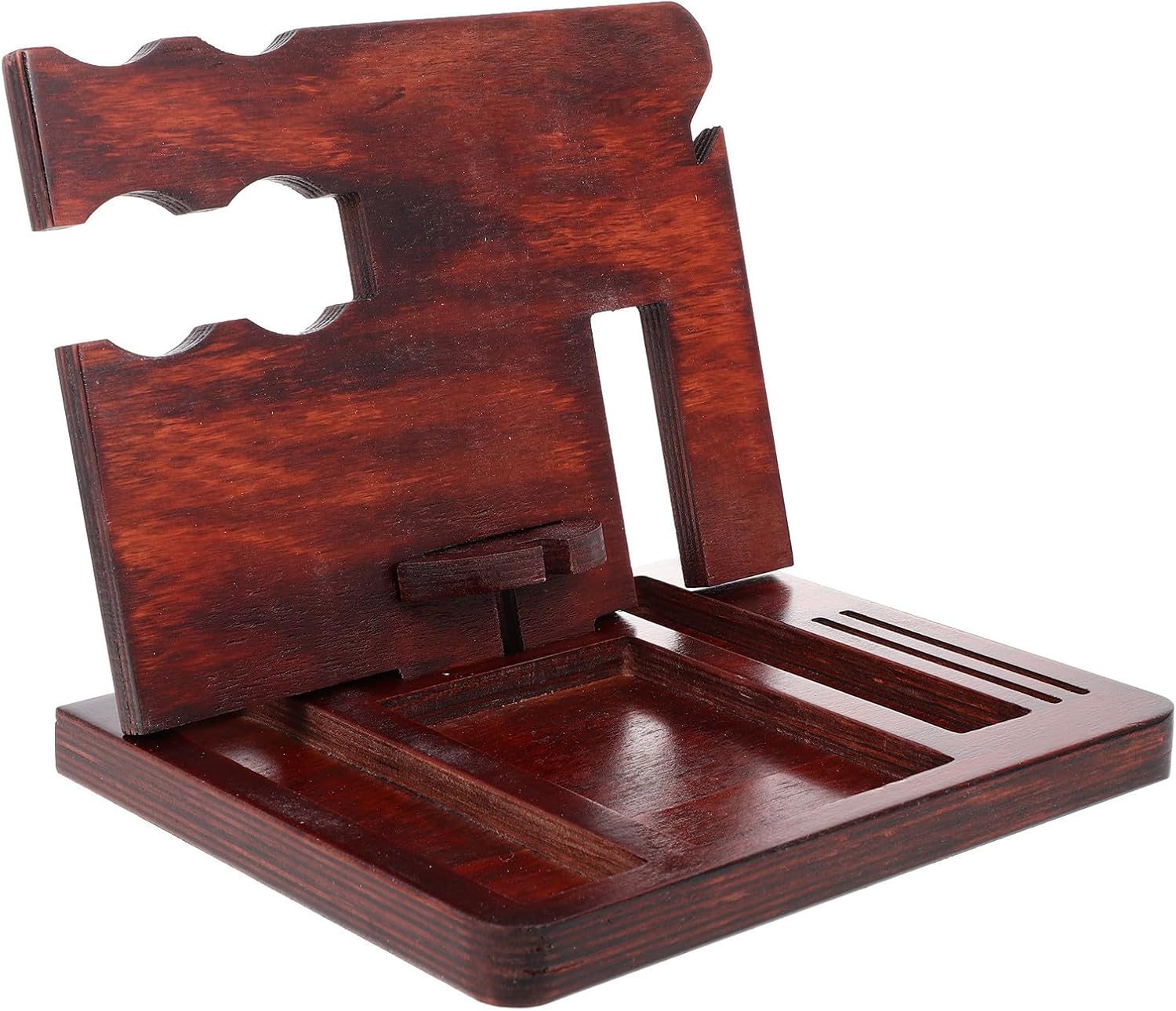 Zerodeko Solid Wooden Storage Rack for Phone and Wallet Organizer