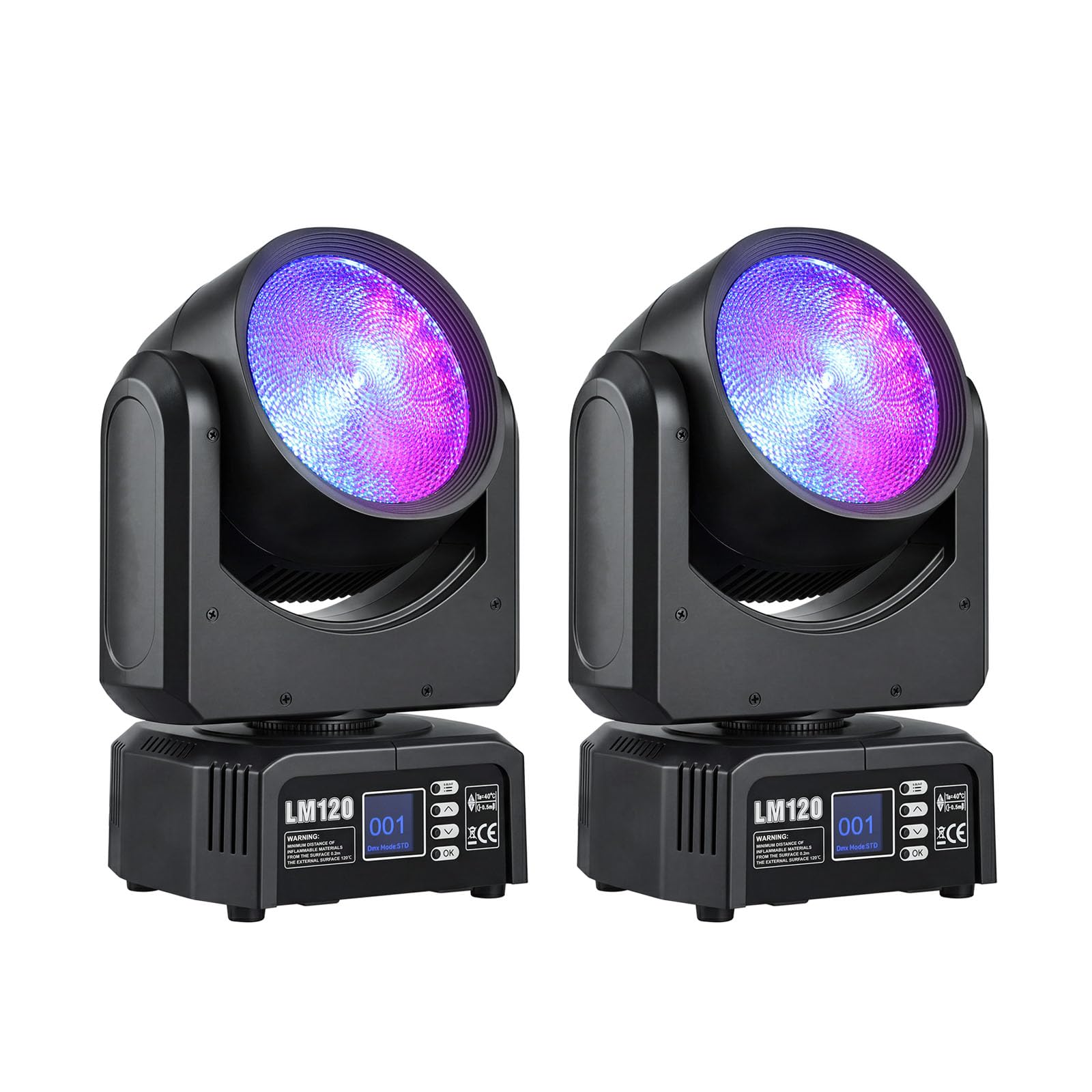 2-Pack ‘Moving Head’ DMX Lights