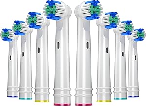 REDTRON Toothbrush Heads for Oral B Electric Toothbrushes, Replacement Brush Head for Oral B(8 Pack), EB17-P Precision Clean Brush Heads Fit for pro 1000/3000/5000, Vitality Smart Genius Series
