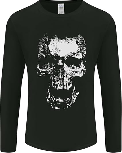 00s fuga long sleeve t-shirt skull カットソー Skull White Mens Long Sleeve T-Shirt Black S : Amazon.co.uk: Fashion