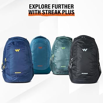 Wildcraft Casual Backpack Streak Plus 30 for Mens & Womens | Unisex Backpack (Navy,30Liter)