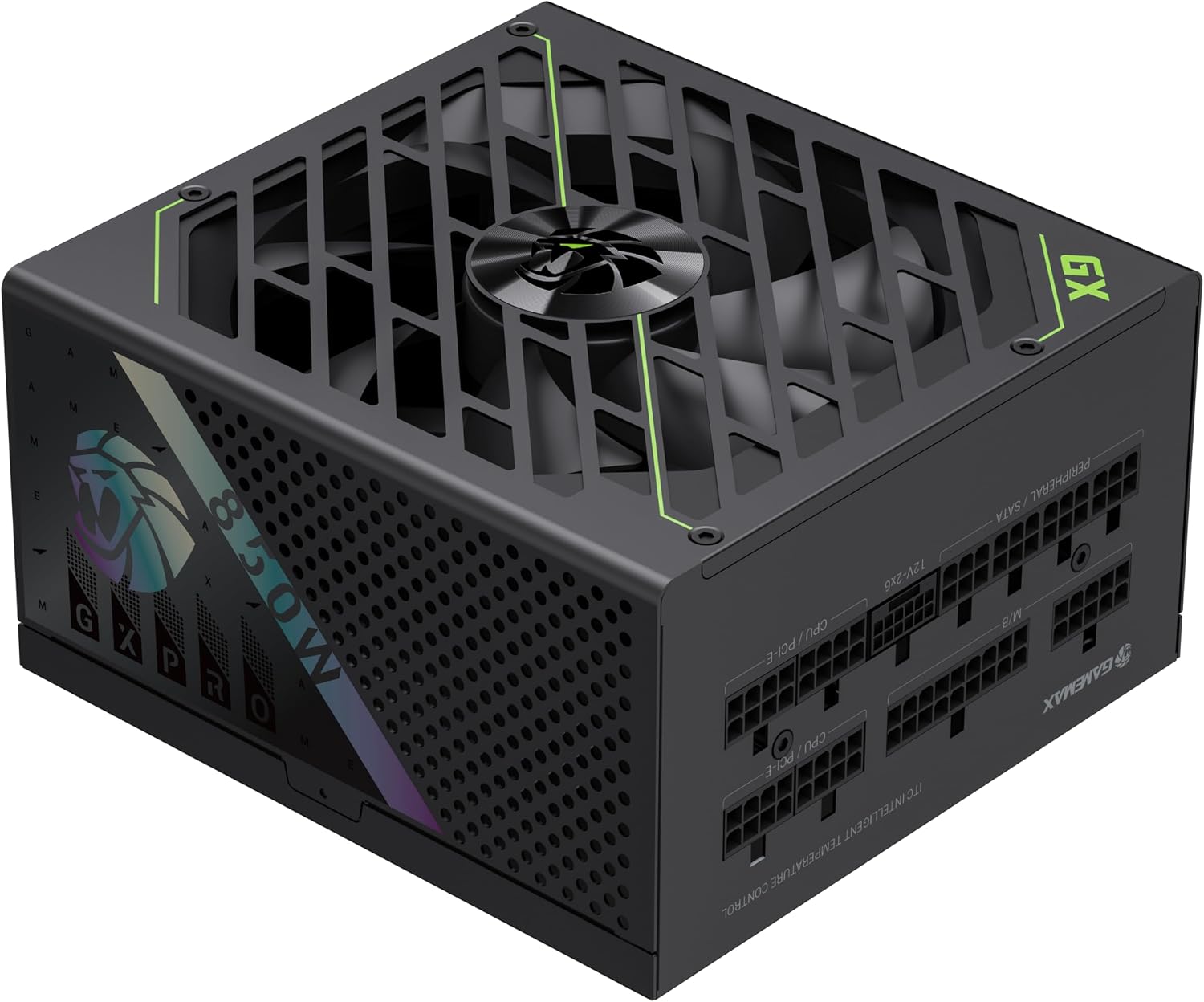 GAMEMAX GX 850G PRO Netzteil PC 850W Vollmodulares, ATX3.1 PCIe5.1 mit 12V-2x6-Anschluss, 80 Plus Gold, 105°C Japanische Kondensatoren, 7 Schutzschaltungen, 10 Jahre Garantie, Schwarz