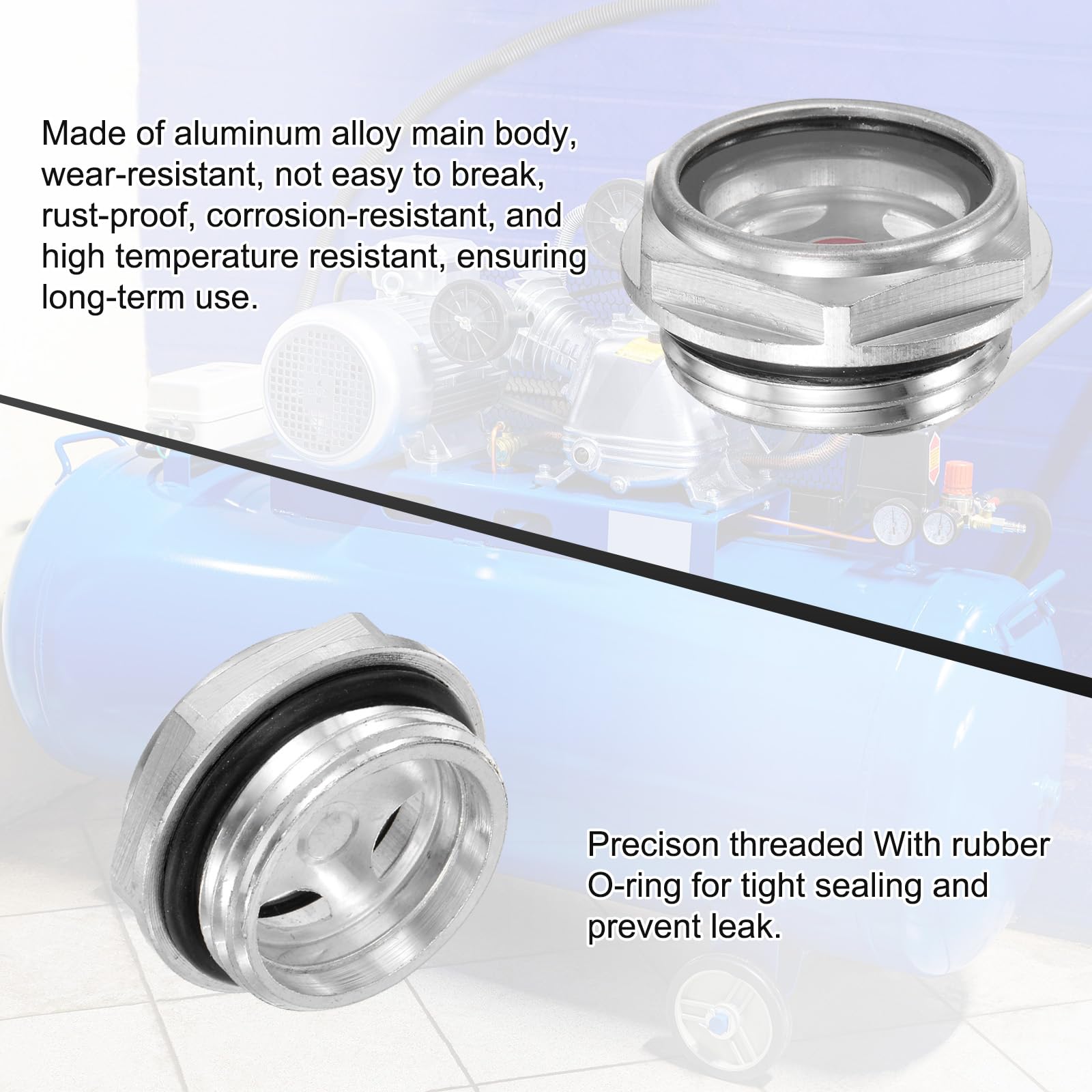 M METERXITY 2-Pack Air Compressor Oil Sight Glass - Image 4