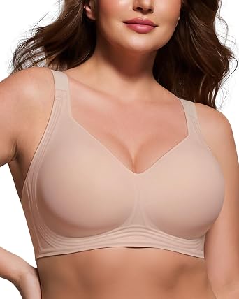 As Fairy 2026 Supportive Wireless Bras for Women Full Coverage Bra Seamless Comfort Bralette with Lift