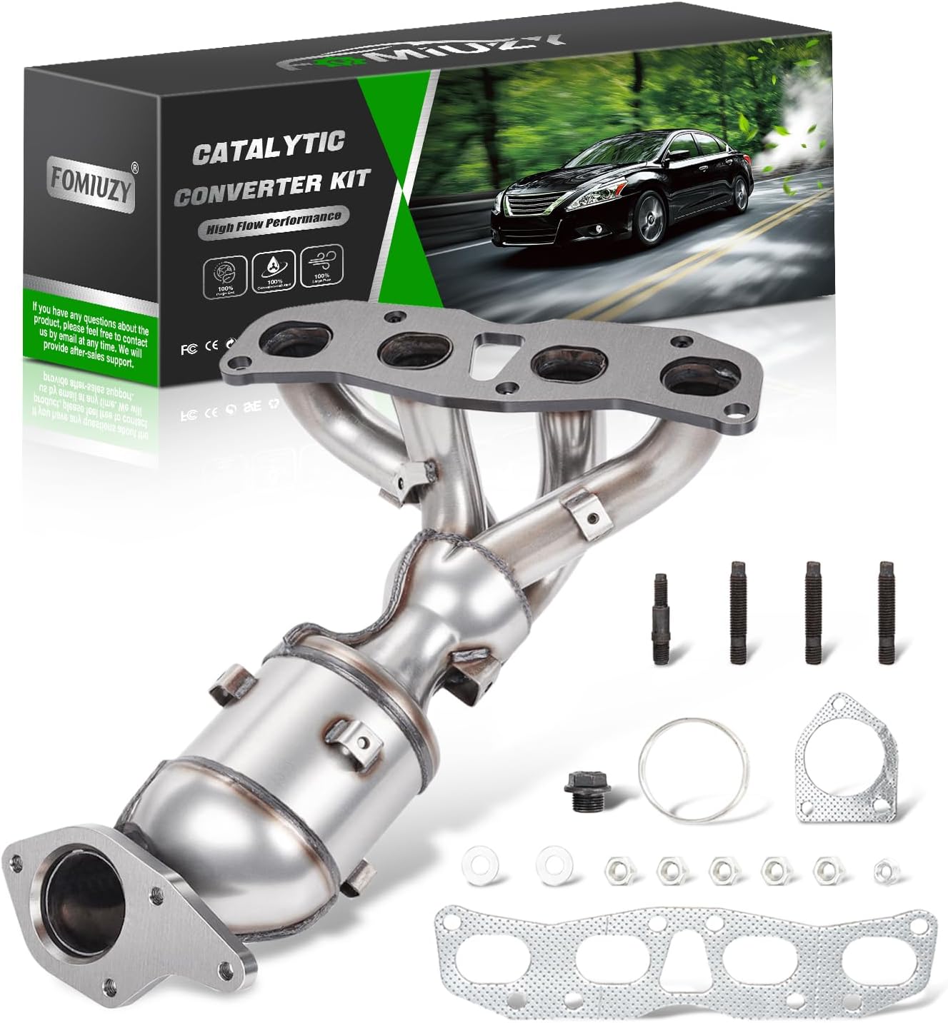 Rear Catalytic Converter Kit Direct-Fit Nissan Altima 2007 2008 2009 2010 2011 2012 2013 2014 2015 2016 2017 2018 2.5L(EPA Compliant)