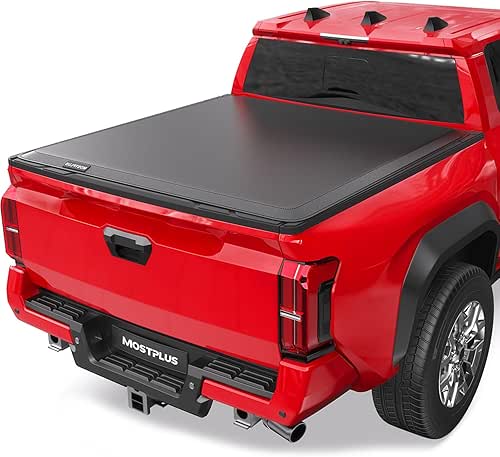 MOSTPLUS Roll-Up Soft Vinyl Truck Bed Tonneau Cover Compatible with