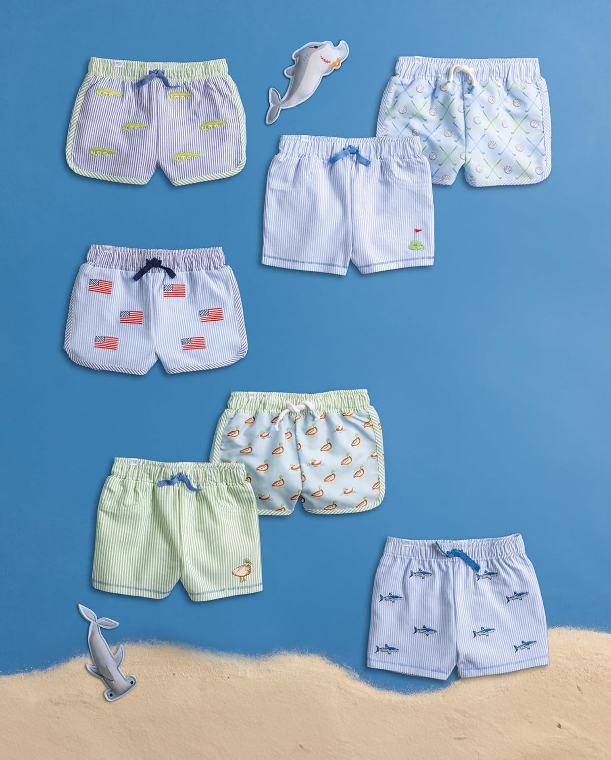 Mud Pie Toddler Boy Duck Swim Trunk