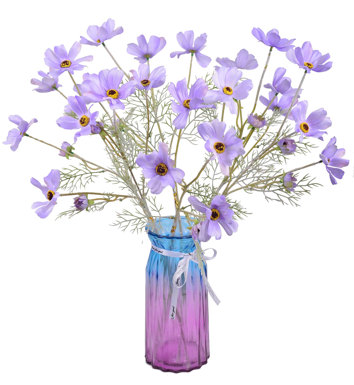 EDINSY Artificial Flowers Silk Galsang for Decoration (Lightpurple)