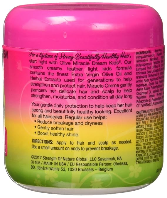 African Pride Dream Kids Olive Miracle Creme, 6 Ounce
