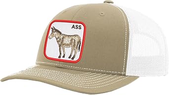 Funny Trucker Hats - Classic Design Snapback Hat, Donkey Trucker Cap for Men, Stylish Humorous Party