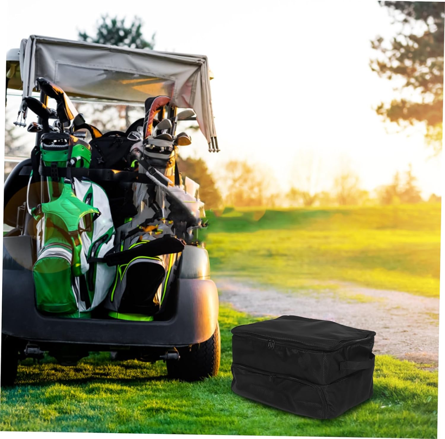 Large-Capacity Golf Trunk Organizer Portable Golf Accessories Bag for Shoes Gear Compact Storage for Outdoor Activities Pouch