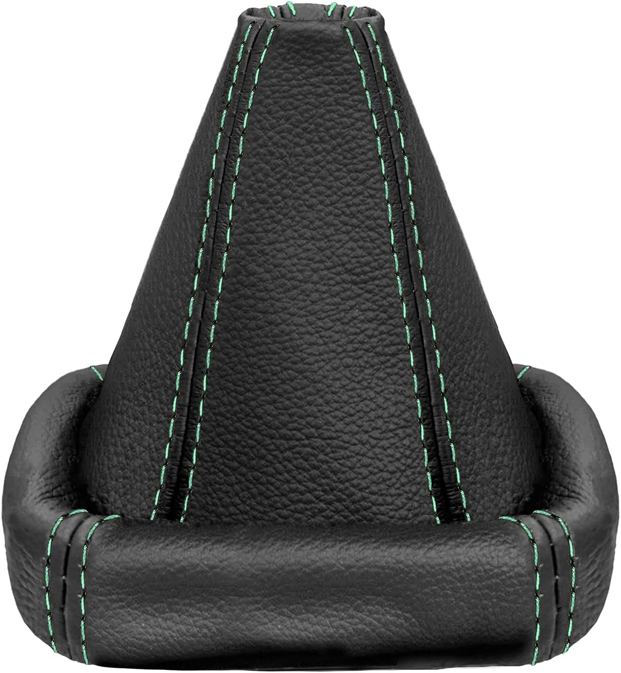 L & P Car Design Shift Boot Cover - Genuine Leather Compatible with VW Golf 2 & 3 MK2-3, Passat MK3, Polo MK3 & Jetta MK2-3 for Manual Transmission - Black