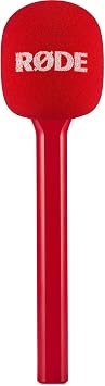 Rode Wireless GO (Gen 3) Compact Wireless Microphone System (Red) with 2X Red Interview GO Handheld Adapters