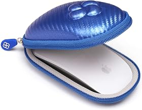 Hard Case Compatible for Apple Magic Mouse (1 2 & 3 Gen) Including Carabiner (Blue)