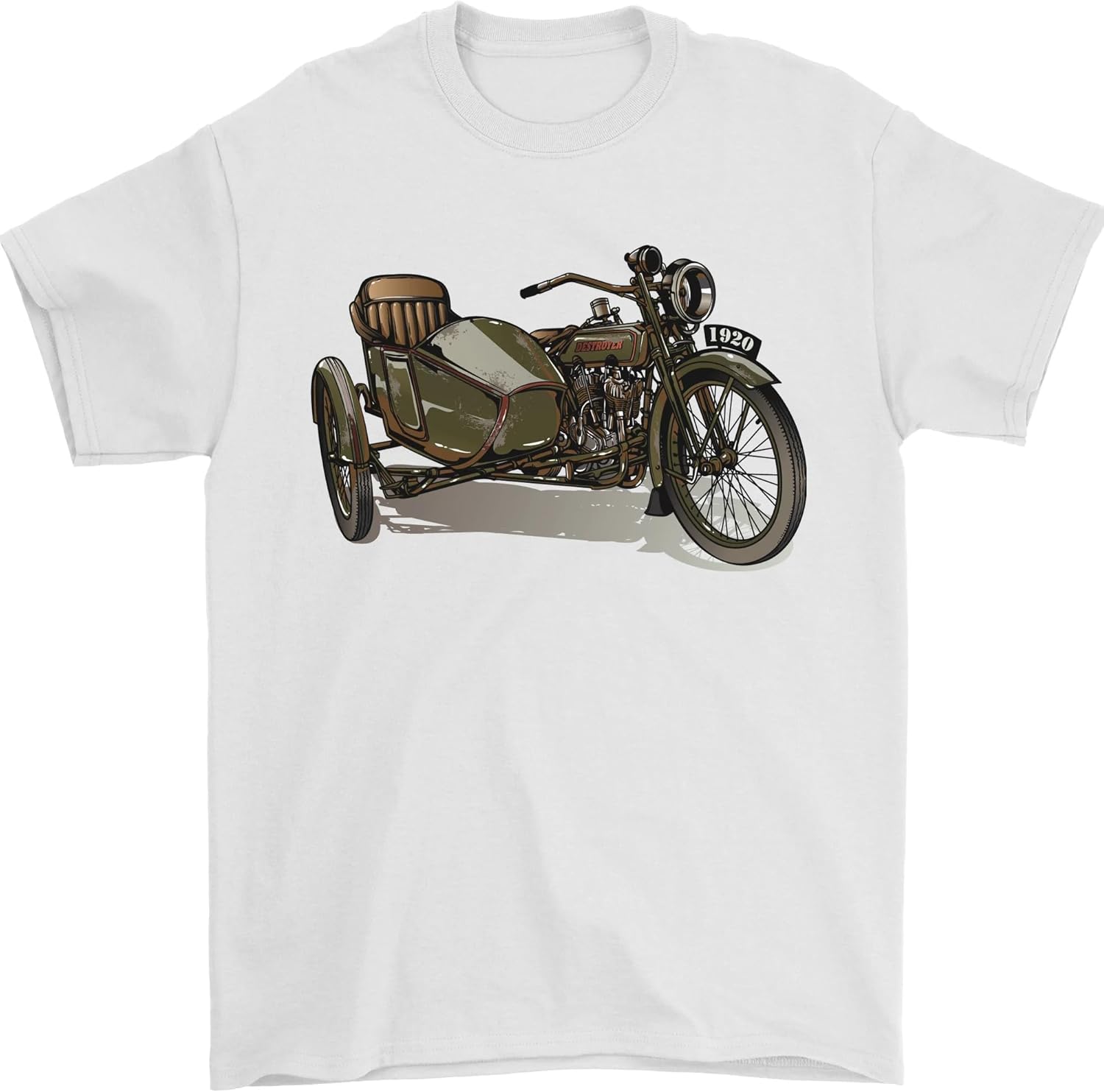T-shirt Moto Et Sidecar – Gil Dan – 100% Coton – Homme – Manches Courtes – Noir ?