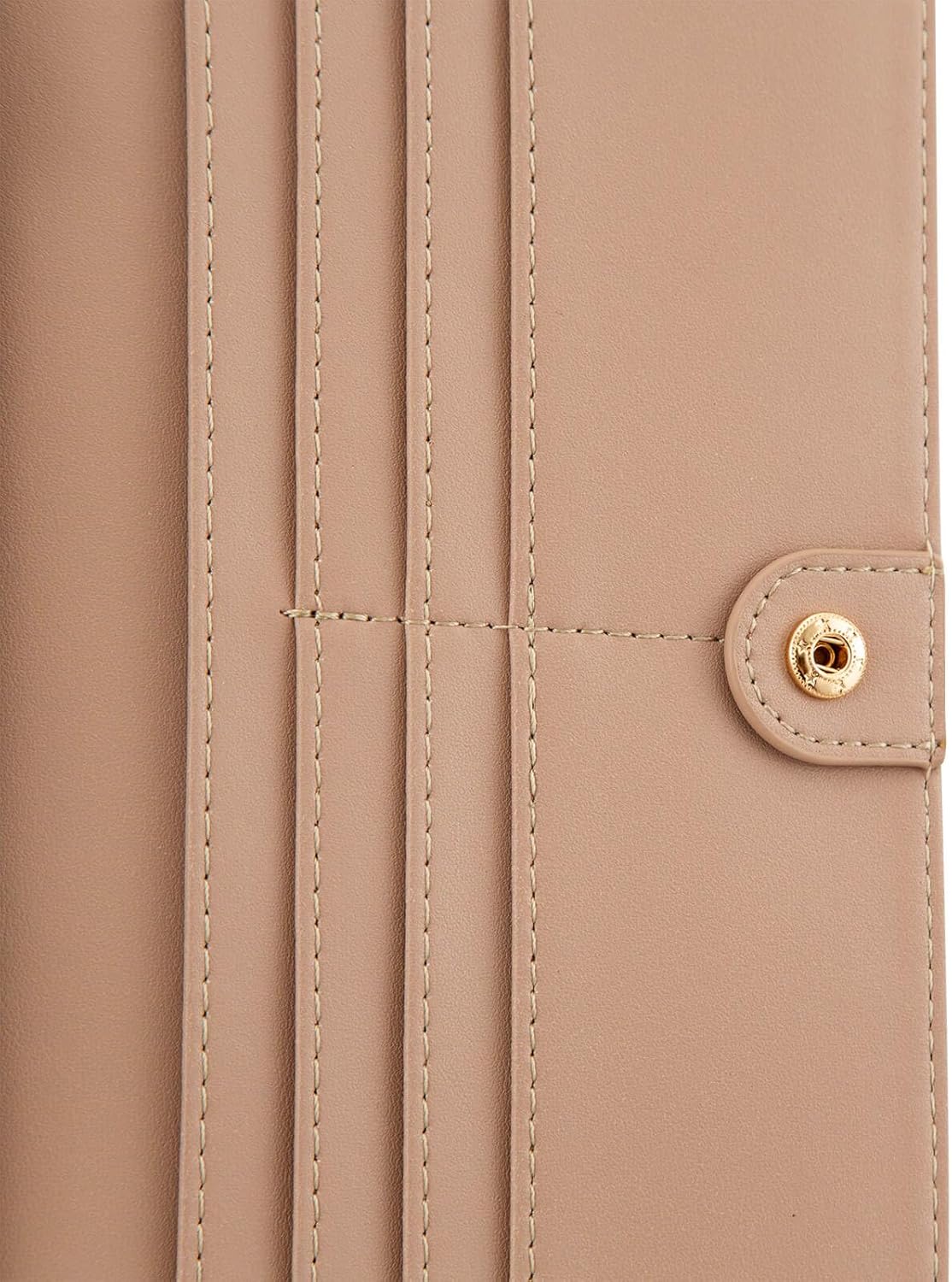 AIRMORS Wallet Women Leather Credit Card Holder with RFID Blocking Large Capacity Slim zipper Wallets for Men Minimalist Coin Purse long clutch wallet (Cherry) - Image 6