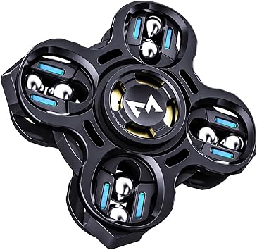 Rotating Linkage EDC Fidget Toy Alloy Fidget Toy ADHD Fidget Toy Cool Stress Relief Toy Office Gadget Killing Time Glow in the Dark Black