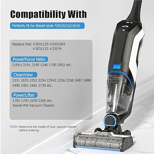 Miniatura 2 de Paquete de 5 correas de aspiradora para Bissell 7910 pn 3031120, cinturón de aspiradora para mascotas Bissell Powerforce Helix Cleanview Powerlifter