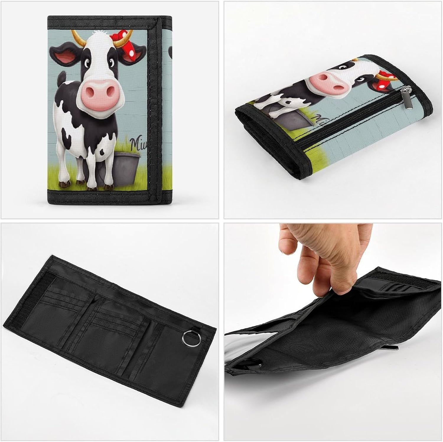 Stylish Trifold Wallet Slim Minimalist Front Pocket Cards Purse image 5