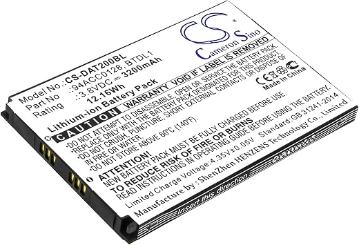 Replacement Battery for DL-Axist Axist Compatible with 3H21-00000491 BTDL1 94ACC0128 94ACC01293200mAh