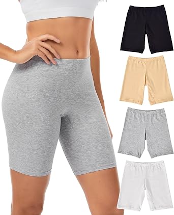 Sunm Boutique Combed Cotton Womens Underwear Boxer Briefs, Anti Chafing Boy Shorts Panties for Women