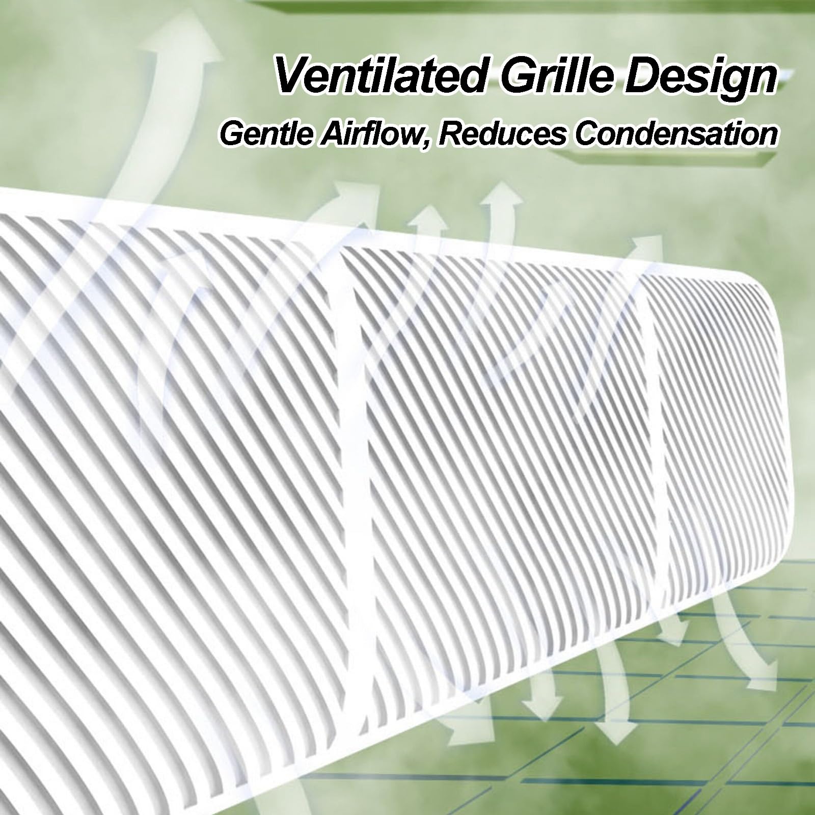 Deflettore Condizionatore Universale, Deflettore Aria Condizionata di Split e Climatizzatori a Parete, Design con Griglia Diagonale, Angolo Regolabile