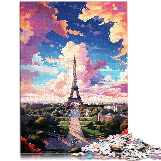Foto 2 de 6 de Rompecabezas para Adolescentes de 1000 Piezas Pintura al óleo de París Juego de Preguntas Actividades…
