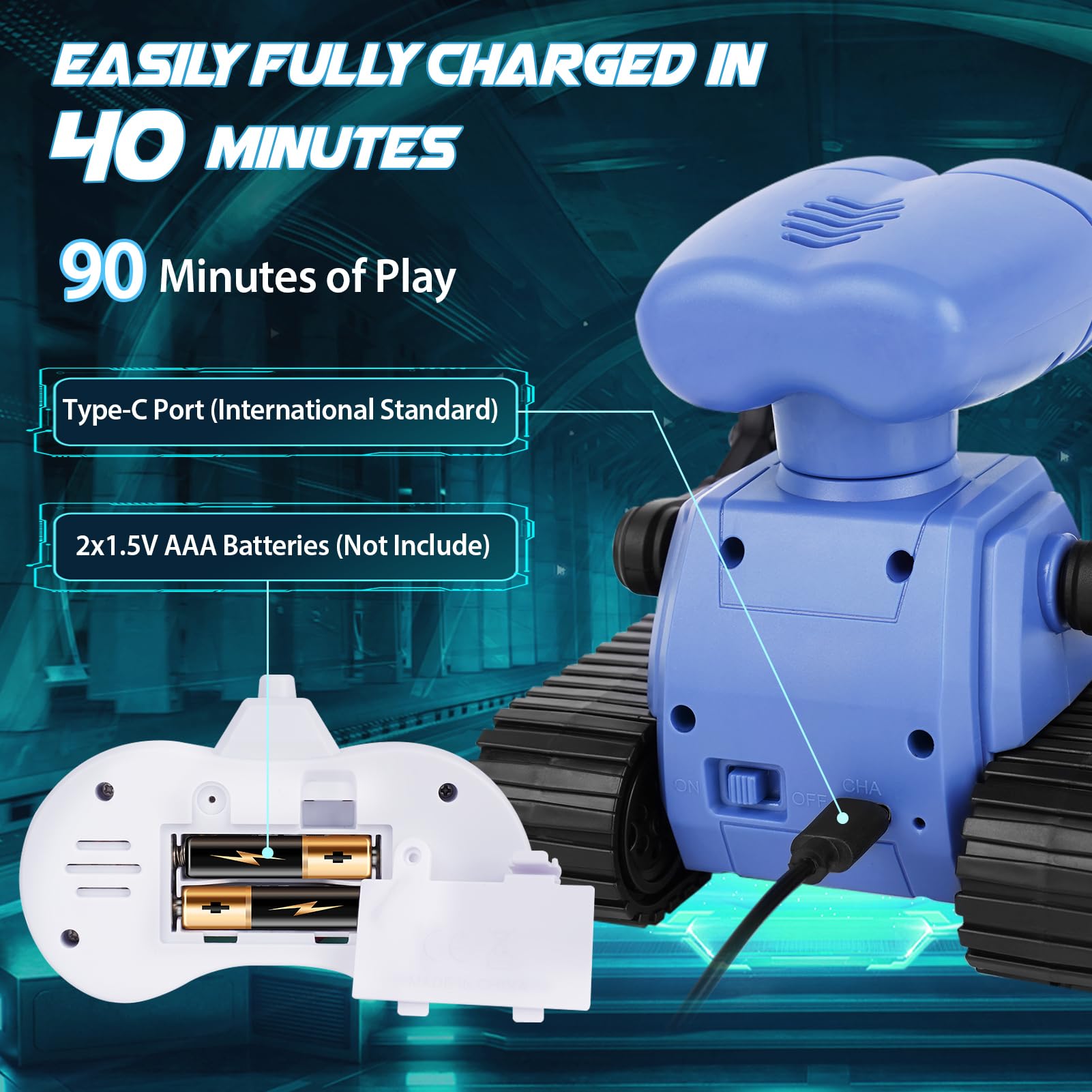 Mua Dreamon Robot Toys for Kids Rechargeable Remote Control Robot with Music Emotional LED Eyes Programmable RC Robots Birthday for Boys Girls Age 3 4 5 6 7 trên Amazon Anh chính hãng 2026 Mua Dreamon Robot Toys for Kids Rechargeable Remote Control Robot with Music Emotional LED Eyes Programmable RC Robots Birthday for Boys Girls Age 3 4 5 6 7 trên Amazon Anh chính hãng 2026