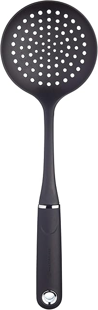 MasterClass Skimmer Spoon, Nylon Skimmer Wift, Non Stick Safe Soft Grip Handle, 36cm, Carded
