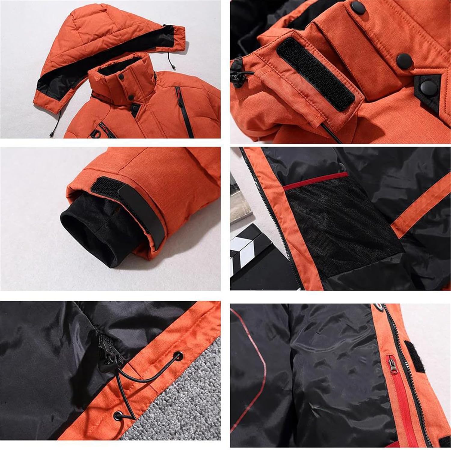 Men's Winter Ski Suit Warm Windproof Jacket And Ski Pants Two Piece Outdoor Snowboarding Outfit For Cold Weather