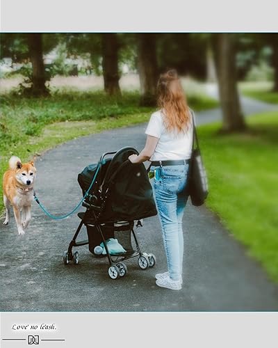Miniatura 5 de Correa de cuerda de calidad para perro con clip rápidodesclip de aviación y clip, para perros pequeños, medianos y grandes (4 pies)
