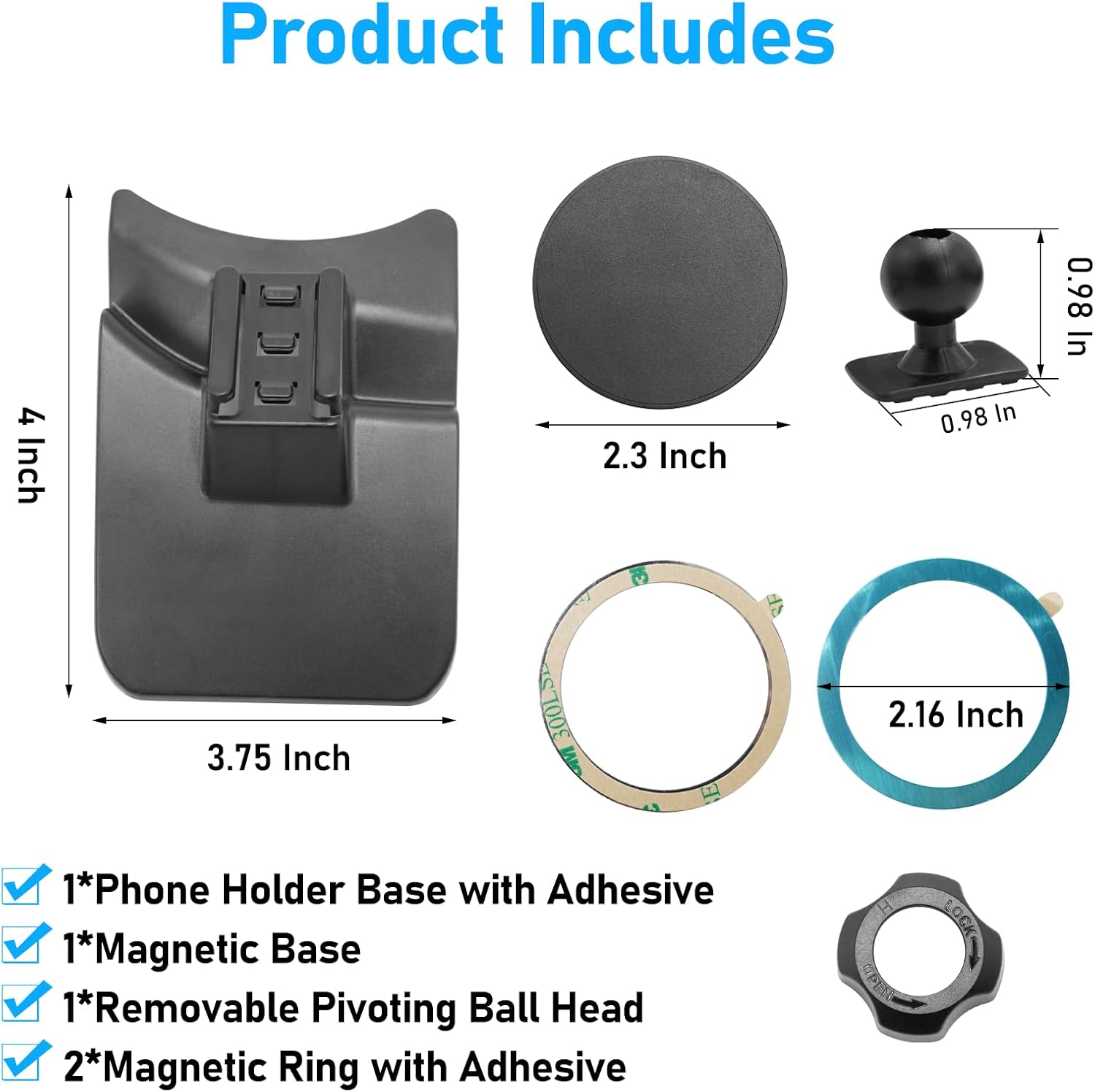 Compatible with Toyota Tundra Phone Holder 2017-2021 for Air Vent,2nd Gen Tundra Phone Mount Magnetic Navigation Bracket Anti-Shake,360 Degree Rotation Tundra Dashboard Cell Phone Mount Stand