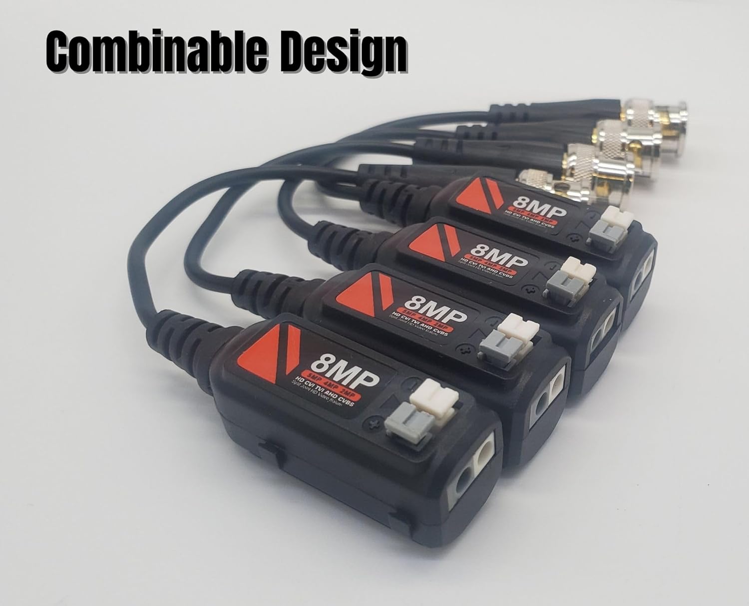 Evertech 10 Pairs 8MP / 4K Passive CCTV Video Balun UTP BNC Cat5 Transceiver Securtiy Surveillance Camera Installation